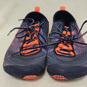 Merrell Women's Navy Blue and Orange Knit Sneakers